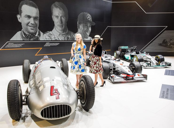 Ausstellungsbeispiel Mercedes-Benz Formel 1 auf der Techno-Classica in Essen